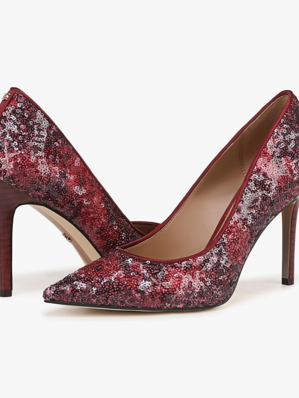 Dam Edelman Hazel Sequin Pump- Deep Cabernet